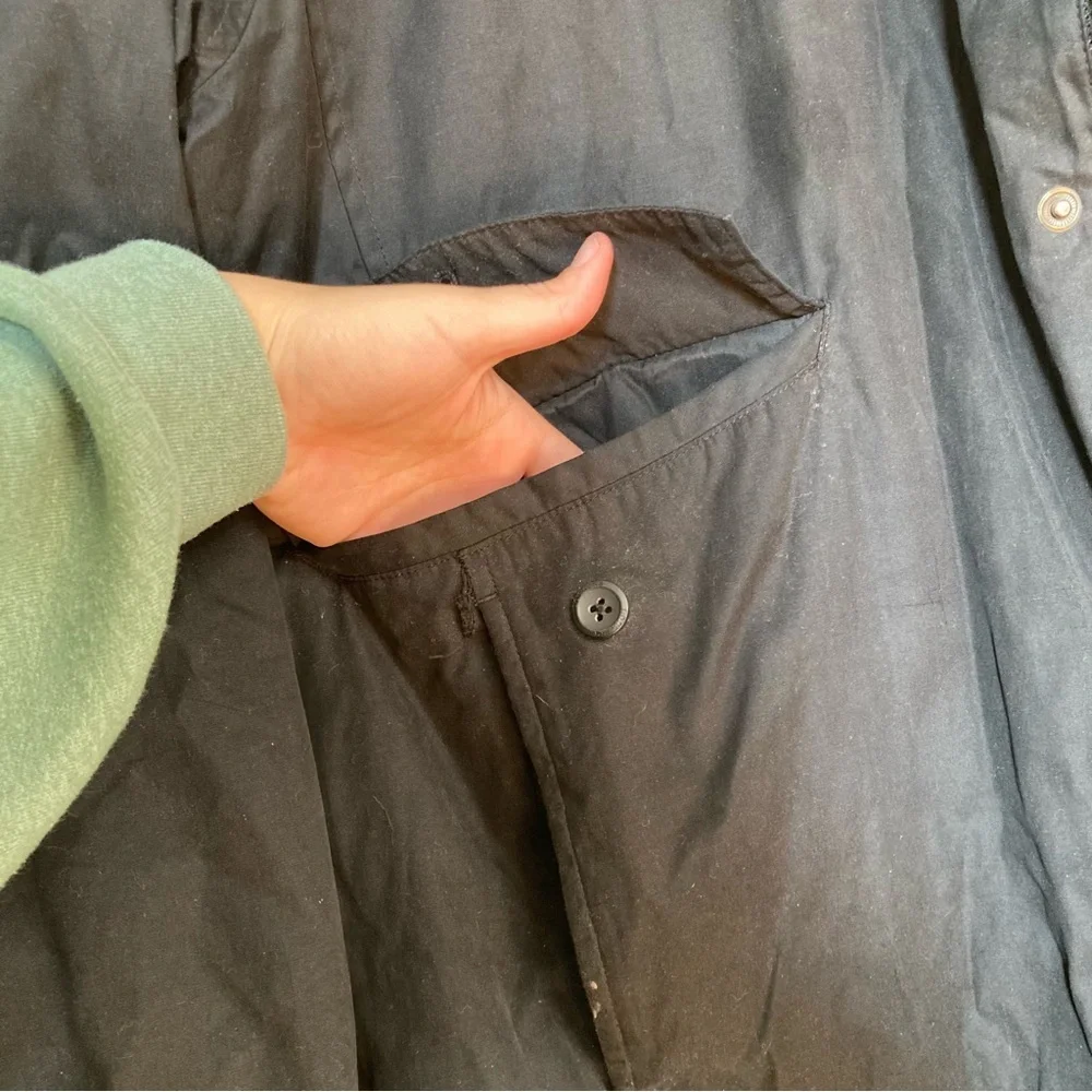Dockers Barn Jacket Chore Coat Field Coat Men’s XL Sherpa-lined Collar Black Tan - Picture 8 of 15